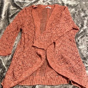 Rose color cardigan